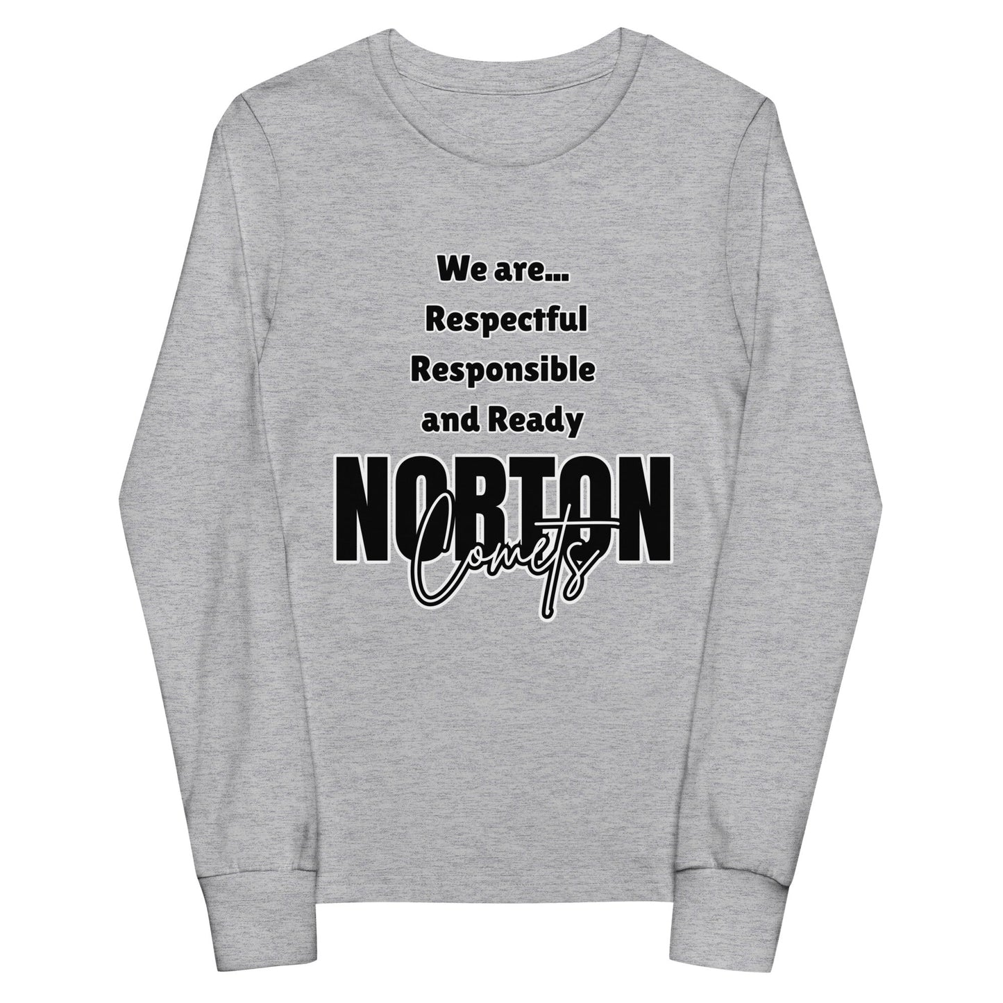 Performance | Youth Long Sleeve T-Shirt | Norton Elementary School | We are... Logo