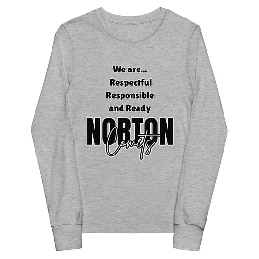 Performance | Youth Long Sleeve T-Shirt | Norton Elementary School | We are... Logo