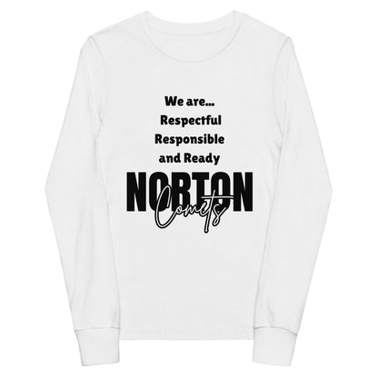 Performance | Youth Long Sleeve T-Shirt | Norton Elementary School | We are... Logo