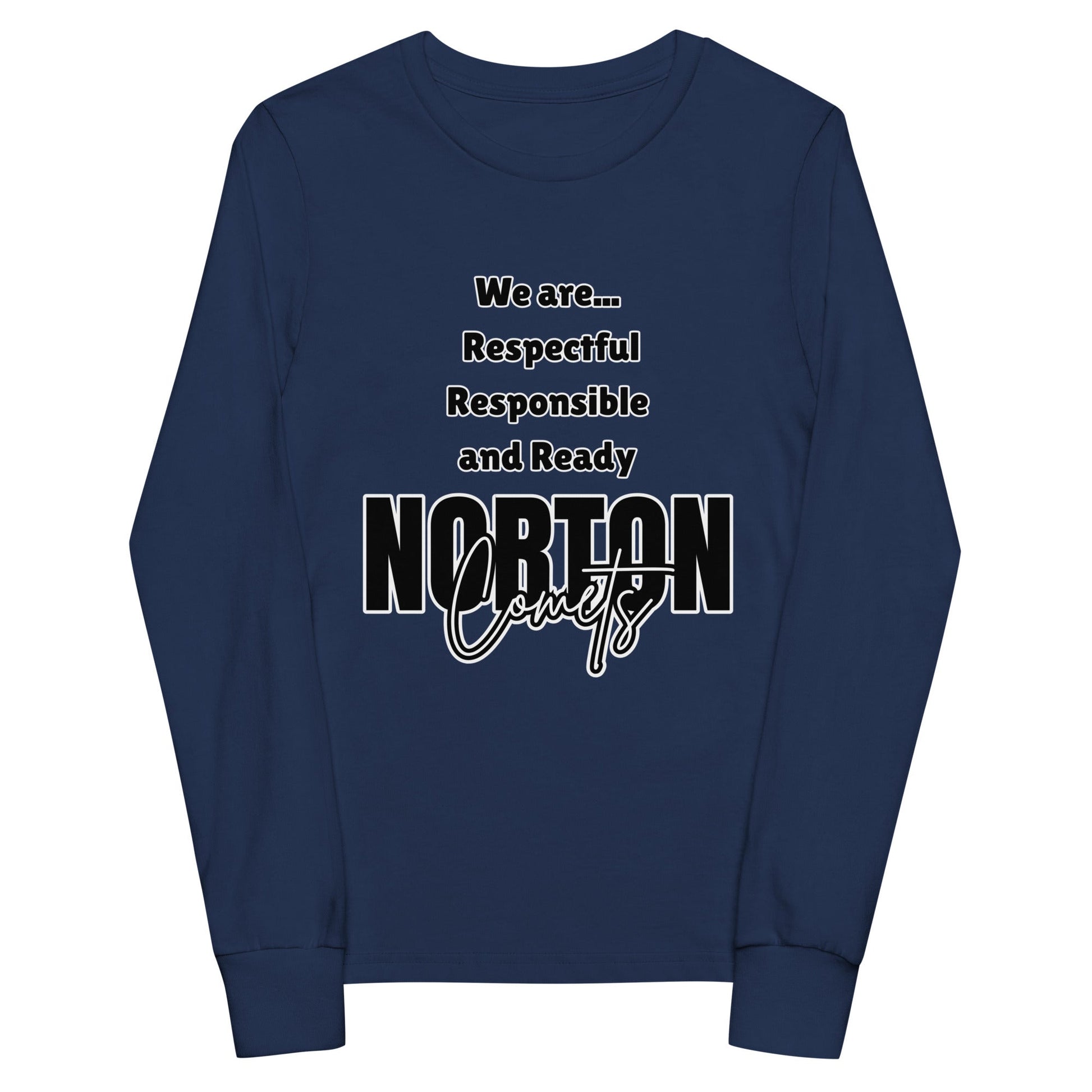 Performance | Youth Long Sleeve T-Shirt | Norton Elementary School | We are... Logo