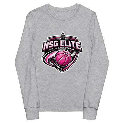 Performance | Youth Long Sleeve T-Shirt | NSG Elite Women’s Basketball | Vanguard Shield Logo
