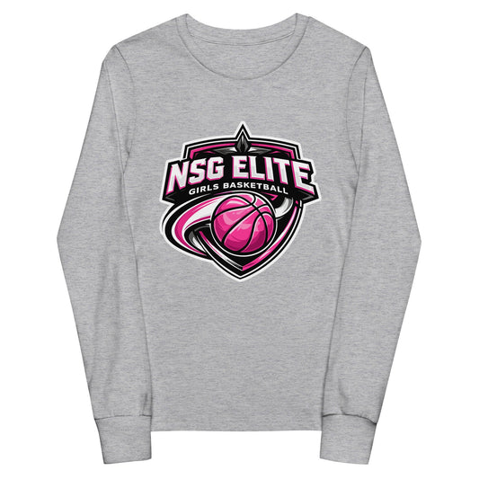 Performance | Youth Long Sleeve T-Shirt | NSG Elite Women’s Basketball | Vanguard Shield Logo