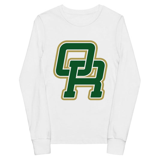 Performance | Youth Long Sleeve T-Shirt | Oakridge Flag Football | Varsity Interlock Logo