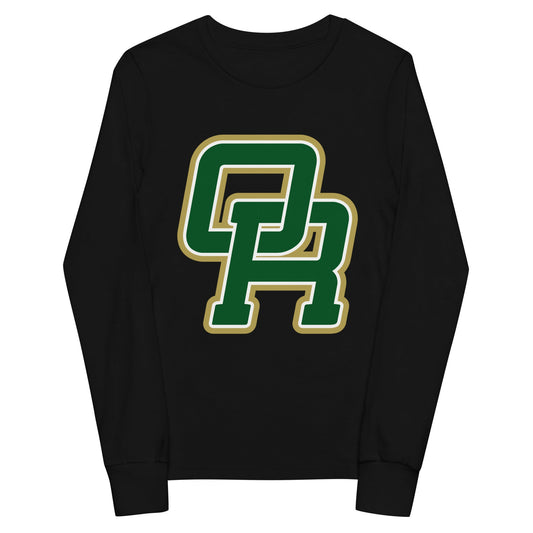 Performance | Youth Long Sleeve T-Shirt | Oakridge Flag Football | Varsity Interlock Logo