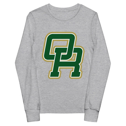 Performance | Youth Long Sleeve T-Shirt | Oakridge Flag Football | Varsity Interlock Logo