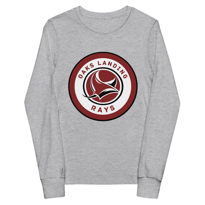 Performance | Youth Long Sleeve T-Shirt | OAKS LANDING RAYS | Badge Logo