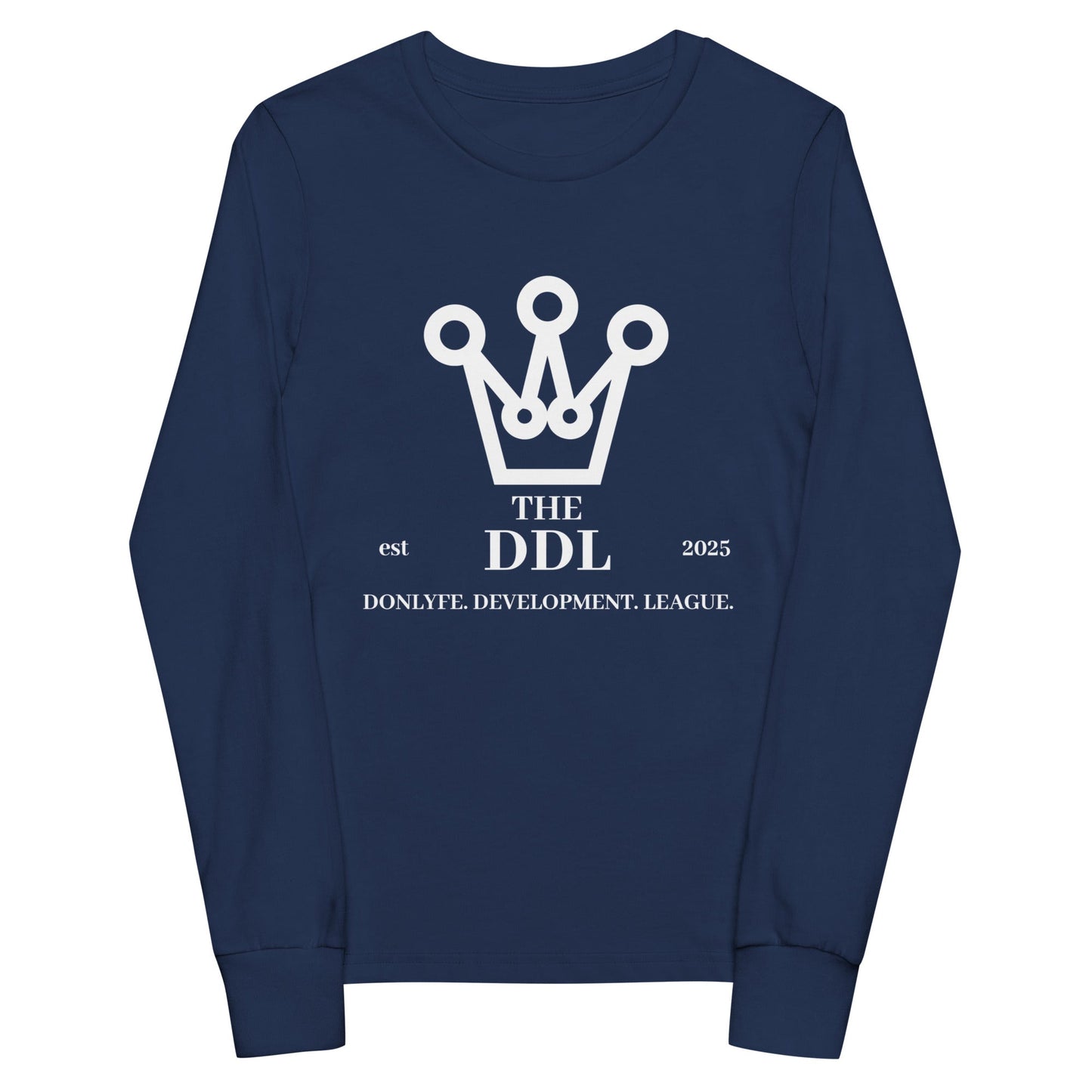 Performance | Youth Long Sleeve T-Shirt | Official DDL Merchandise | Crest Logo