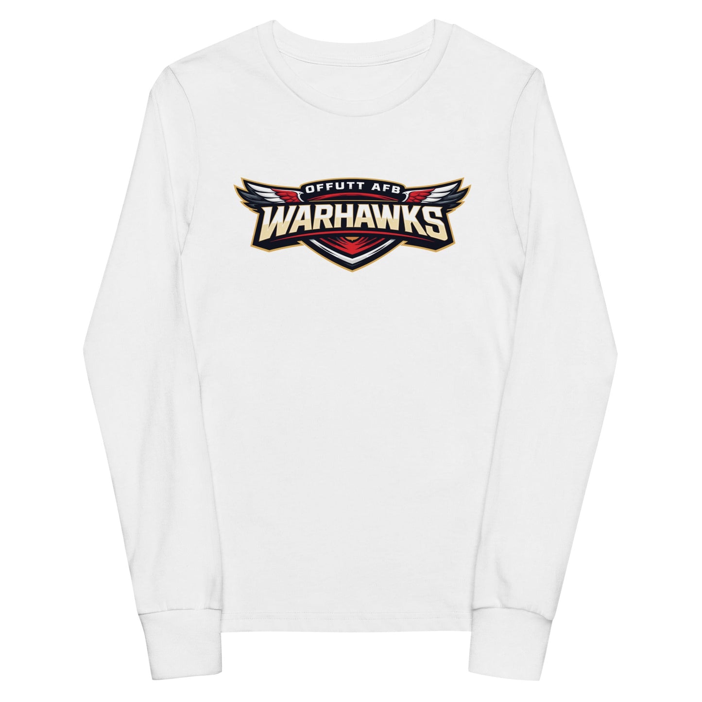 Performance | Youth Long Sleeve T-Shirt | Offutt AFB Warhawks | Mark Logo