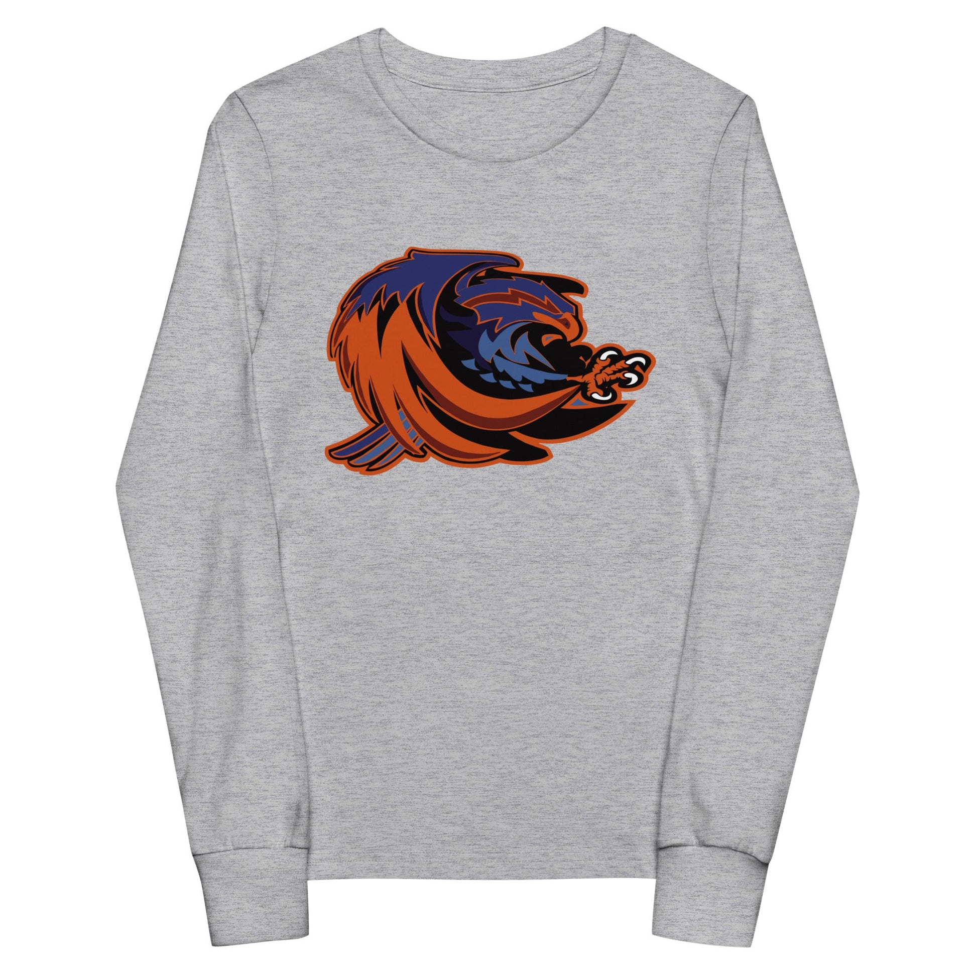 Performance | Youth Long Sleeve T-Shirt | Offutt AFB Warhawks | Mascot Logo