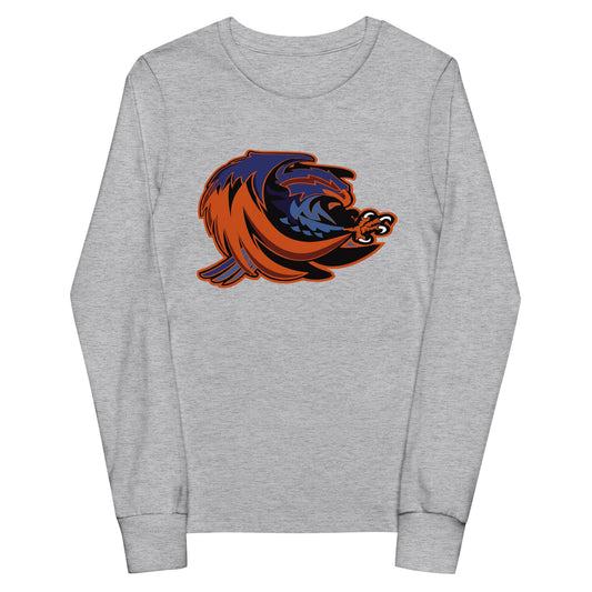 Performance | Youth Long Sleeve T-Shirt | Offutt AFB Warhawks | Mascot Logo