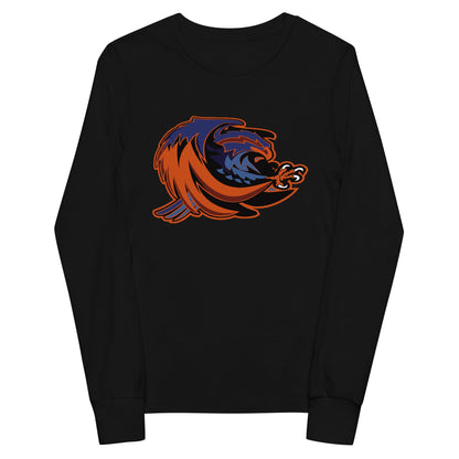 Performance | Youth Long Sleeve T-Shirt | Offutt AFB Warhawks | Mascot Logo