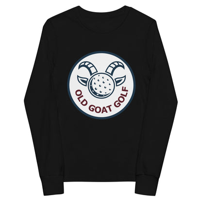 Performance | Youth Long Sleeve T-Shirt | Old Goat Golf | Badge Logo