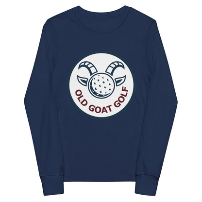 Performance | Youth Long Sleeve T-Shirt | Old Goat Golf | Badge Logo