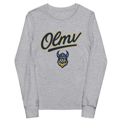 Performance | Youth Long Sleeve T-Shirt | OLMV Vikings | Script Logo