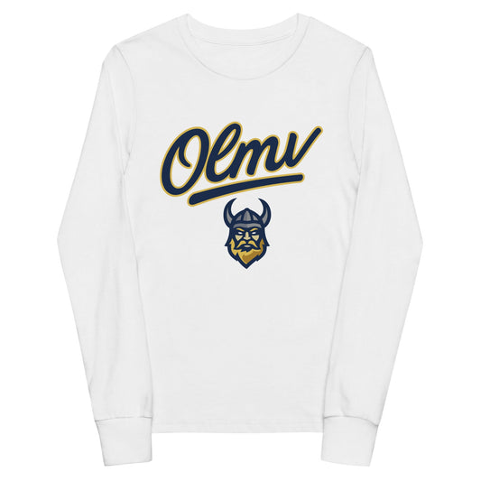 Performance | Youth Long Sleeve T-Shirt | OLMV Vikings | Script Logo
