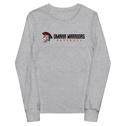 Performance | Youth Long Sleeve T-Shirt | Omaha Warriors | Script Logo