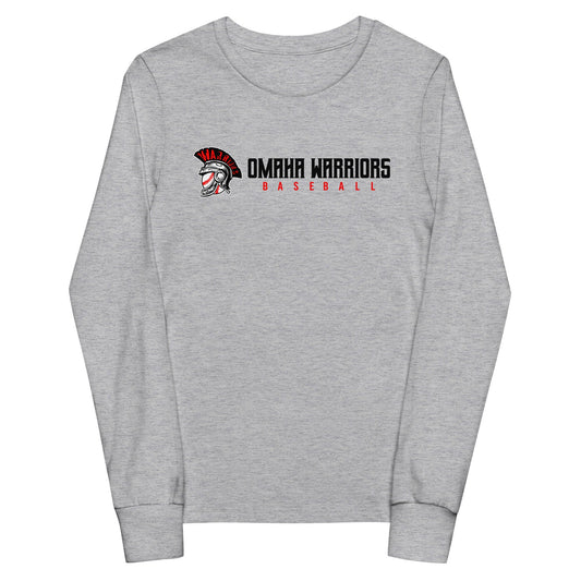 Performance | Youth Long Sleeve T-Shirt | Omaha Warriors | Script Logo