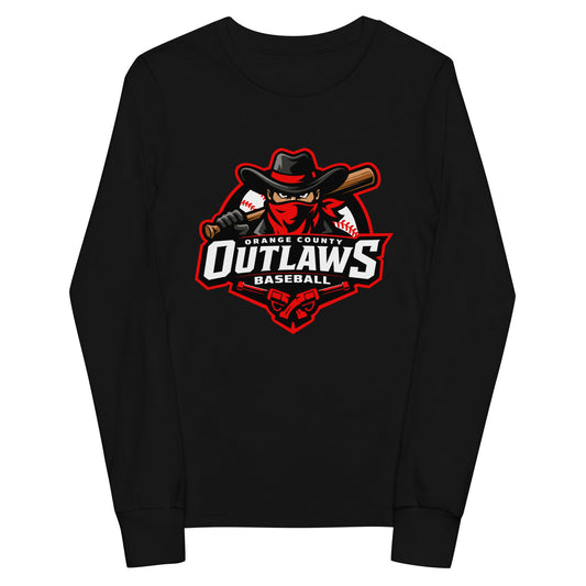 Performance | Youth Long Sleeve T-Shirt | Orange County Outlaws | Emblem Logo