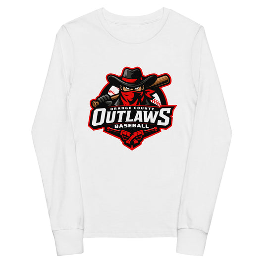 Performance | Youth Long Sleeve T-Shirt | Orange County Outlaws | Emblem Logo