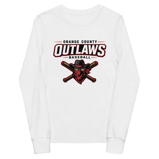 Performance | Youth Long Sleeve T-Shirt | Orange County Outlaws | Vanguard Logo