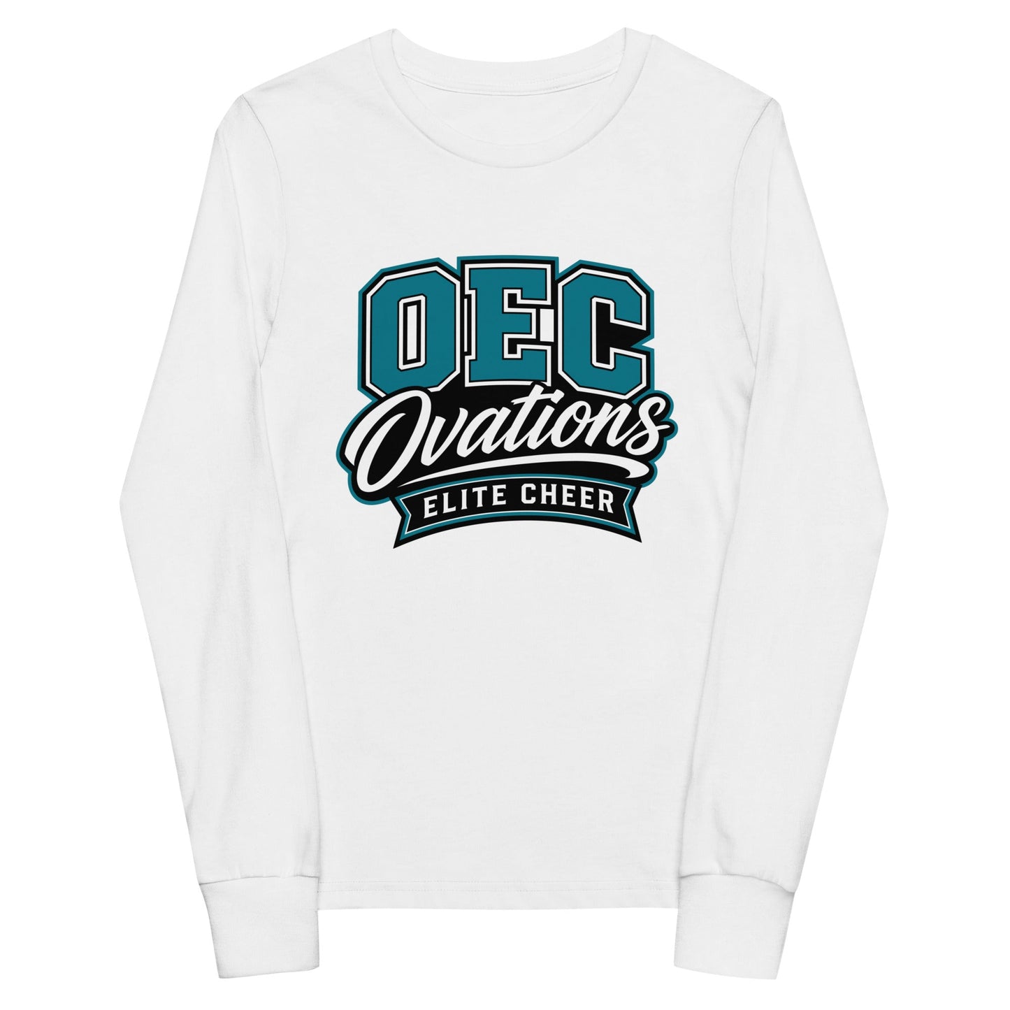 Performance | Youth Long Sleeve T-Shirt | Ovations Elite Cheer | Crest Logo