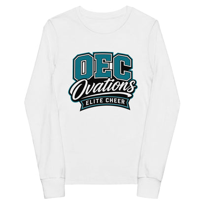 Performance | Youth Long Sleeve T-Shirt | Ovations Elite Cheer | Crest Logo