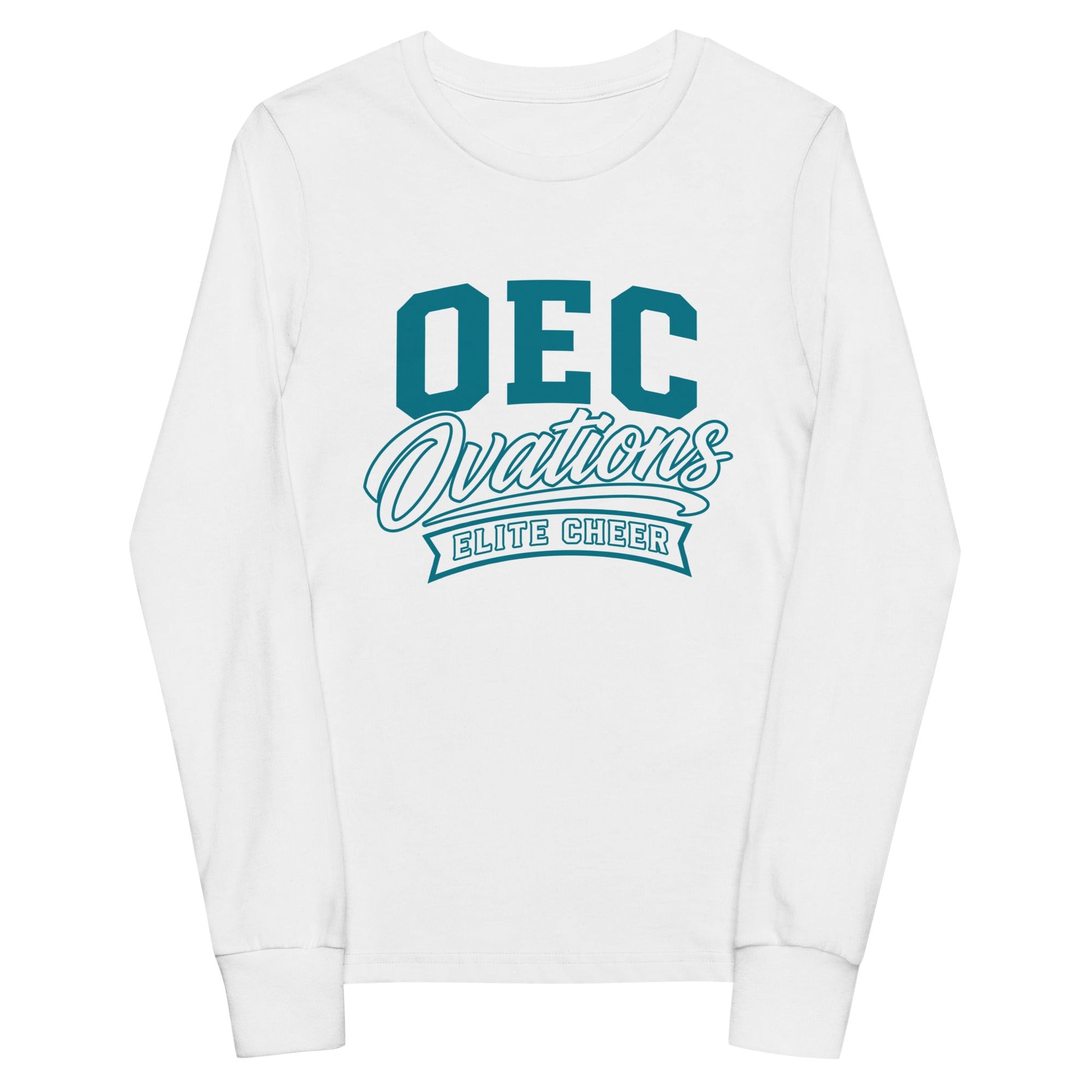 Performance | Youth Long Sleeve T-Shirt | Ovations Elite Cheer | Emblem Logo