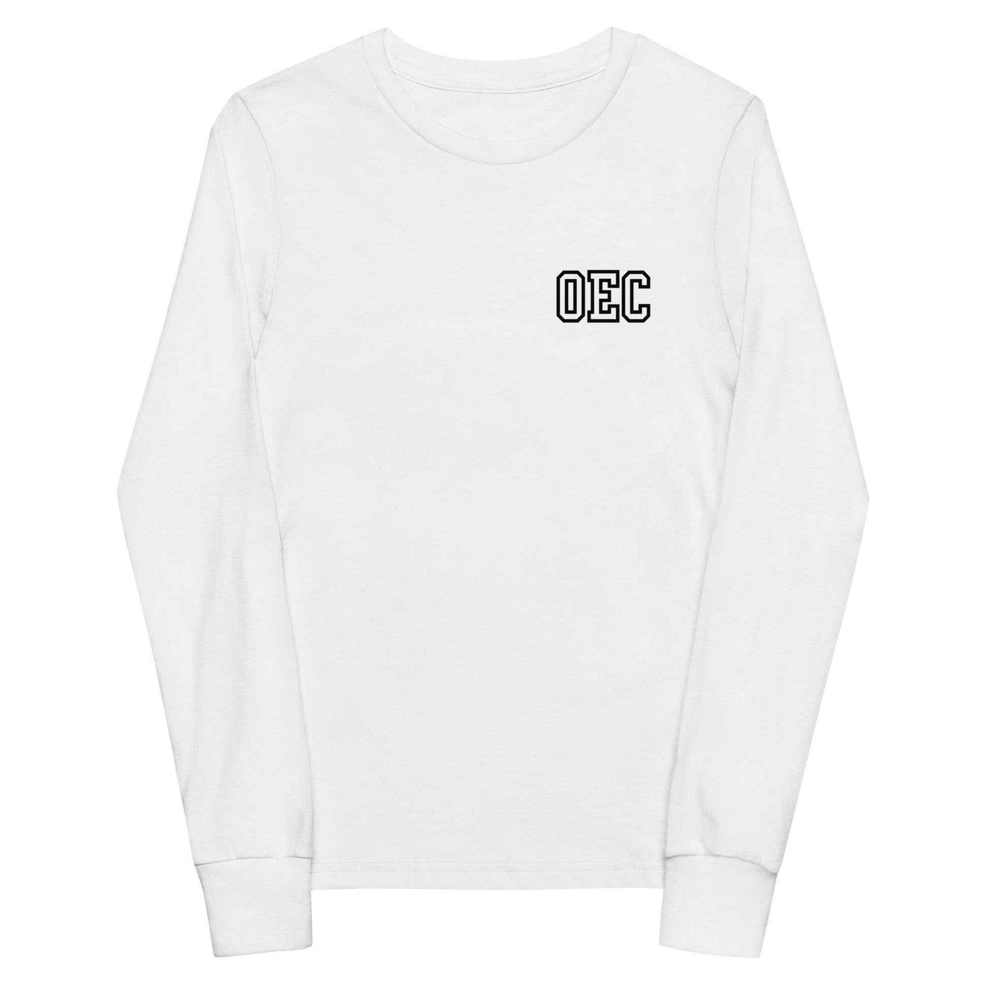 Performance | Youth Long Sleeve T-Shirt | Ovations Elite Cheer | OEC Mark Logo