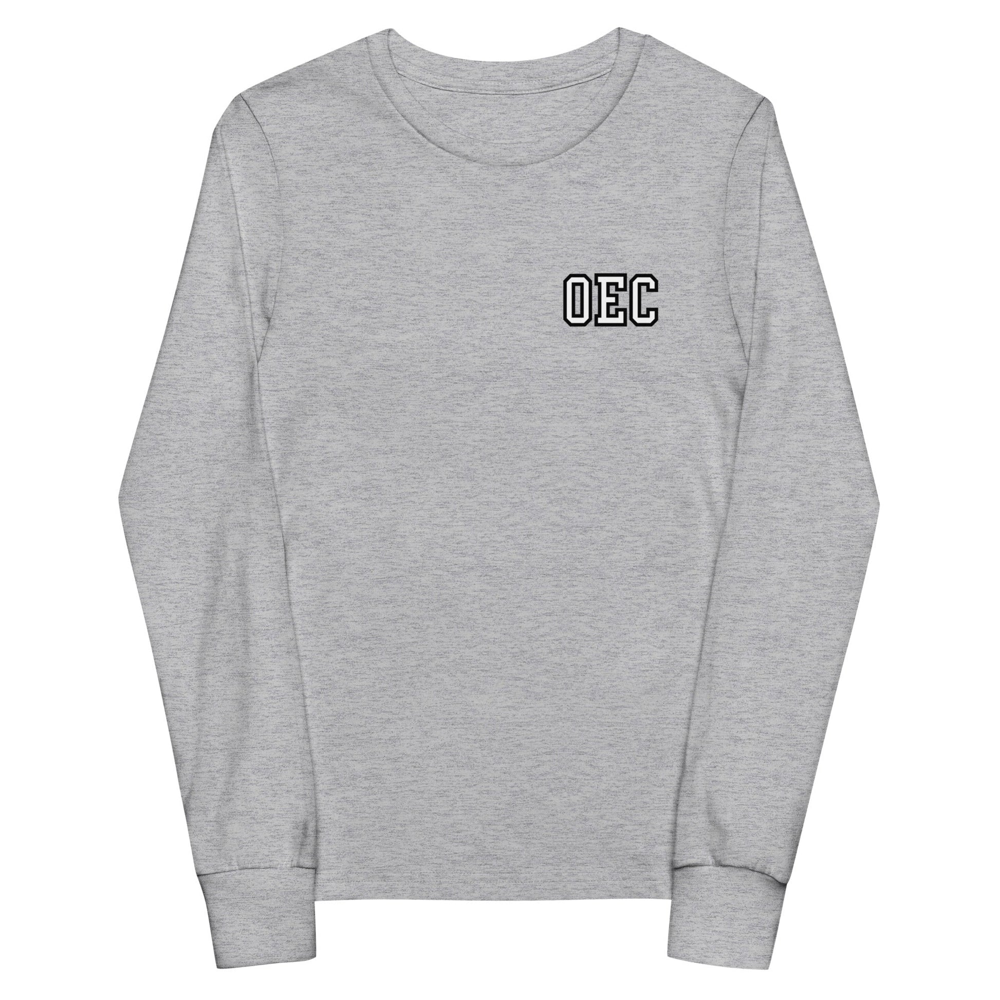 Performance | Youth Long Sleeve T-Shirt | Ovations Elite Cheer | OEC Mark Logo