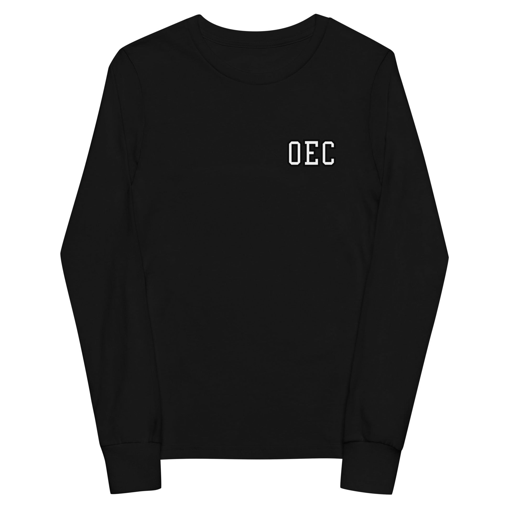 Performance | Youth Long Sleeve T-Shirt | Ovations Elite Cheer | OEC Mark Logo