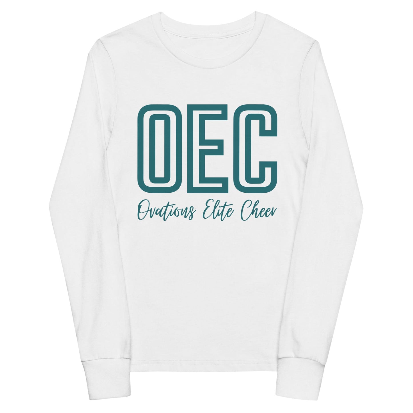 Performance | Youth Long Sleeve T-Shirt | Ovations Elite Cheer | Script Logo
