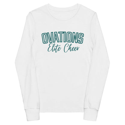 Performance | Youth Long Sleeve T-Shirt | Ovations Elite Cheer | Vanguard Logo