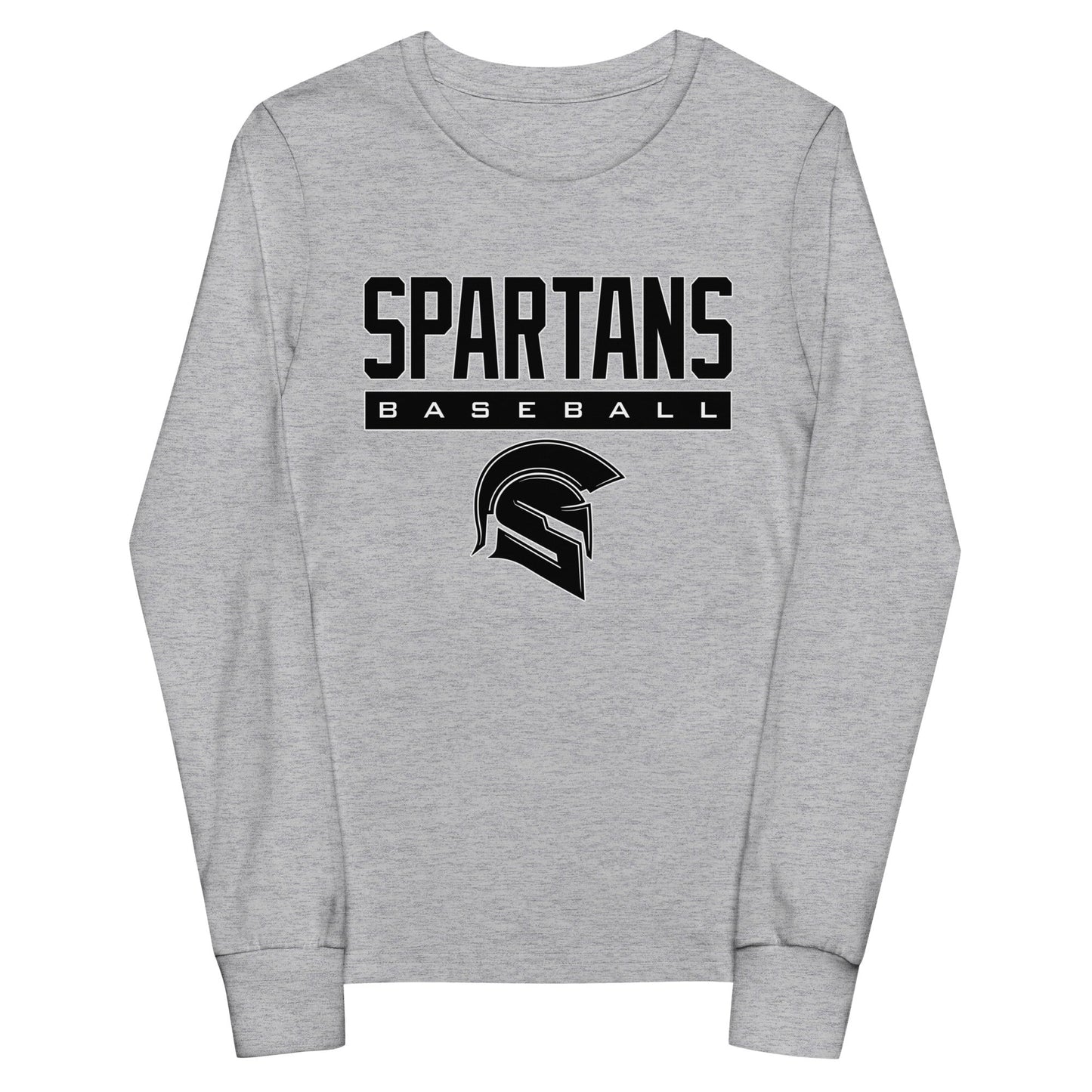 Performance | Youth Long Sleeve T-Shirt | Owings Mills Spartans Baseball | Crest Logo