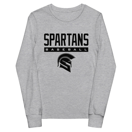 Performance | Youth Long Sleeve T-Shirt | Owings Mills Spartans Baseball | Crest Logo