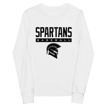 Performance | Youth Long Sleeve T-Shirt | Owings Mills Spartans Baseball | Crest Logo