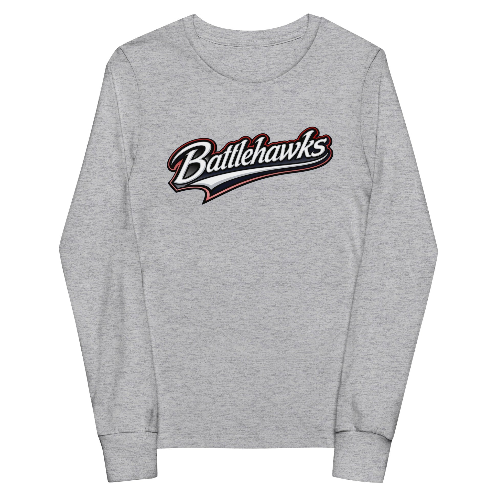 Performance | Youth Long Sleeve T-Shirt | Oxford Battlehawks 13U | Mark Logo