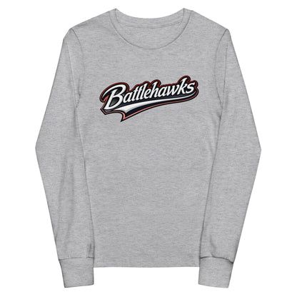 Performance | Youth Long Sleeve T-Shirt | Oxford Battlehawks 13U | Mark Logo