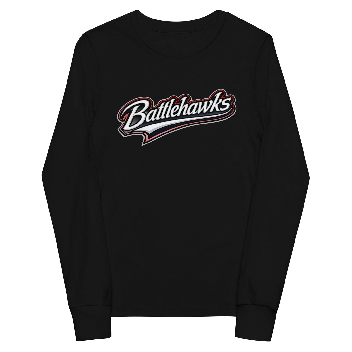 Performance | Youth Long Sleeve T-Shirt | Oxford Battlehawks 13U | Mark Logo