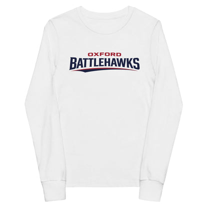 Performance | Youth Long Sleeve T-Shirt | Oxford Battlehawks 13U | Raptor Logo