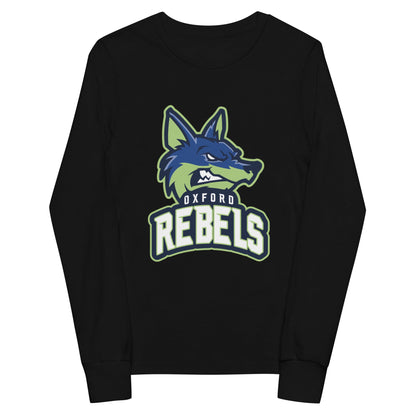 Performance | Youth Long Sleeve T-Shirt | Oxford Rebels 12U | Mascot Logo