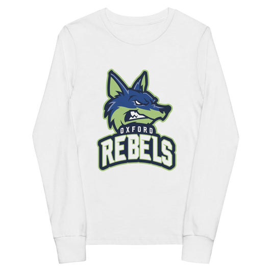 Performance | Youth Long Sleeve T-Shirt | Oxford Rebels 12U | Mascot Logo