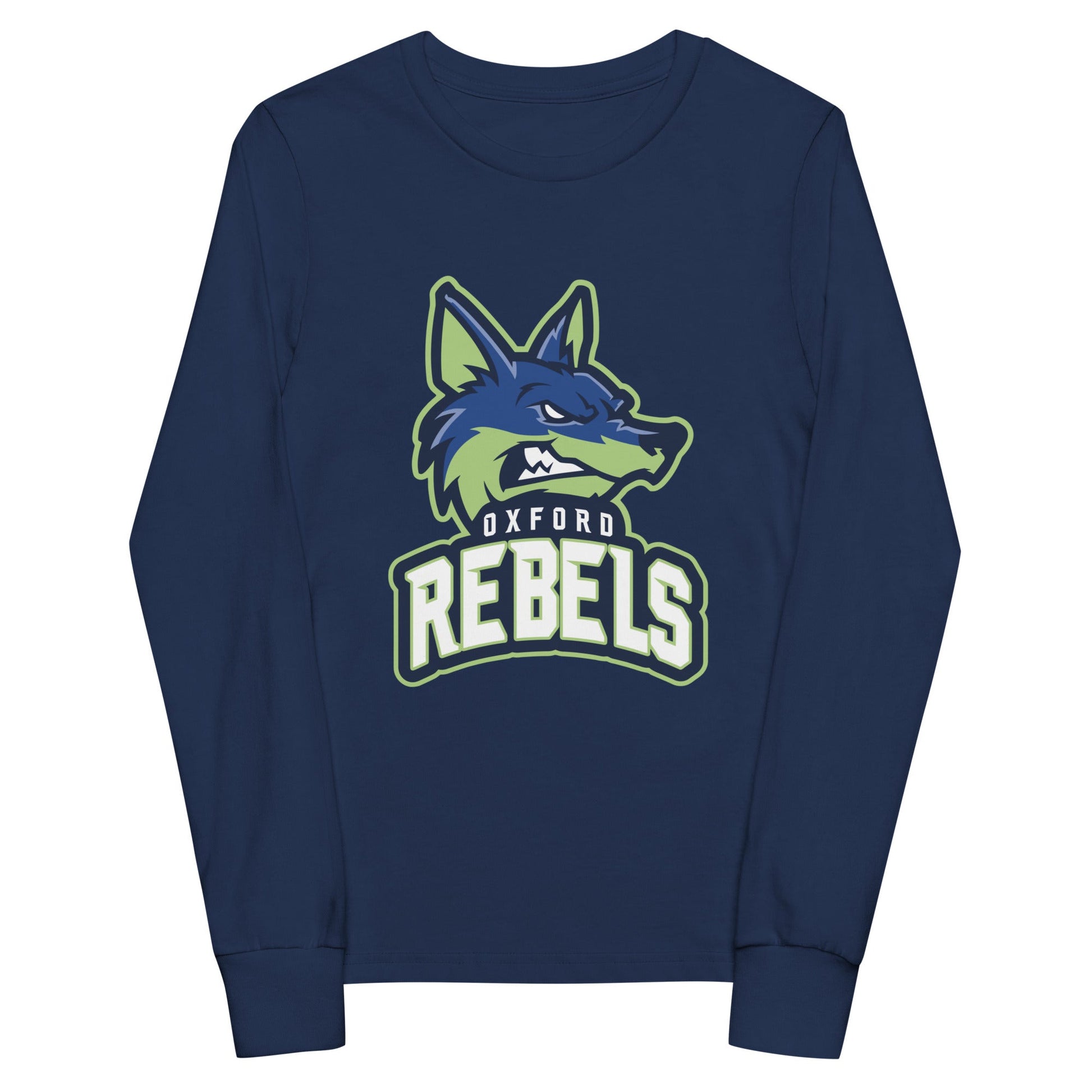 Performance | Youth Long Sleeve T-Shirt | Oxford Rebels 12U | Mascot Logo