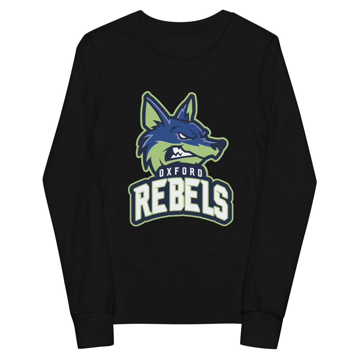 Performance | Youth Long Sleeve T-Shirt | Oxford Rebels 12U | Mascot Logo