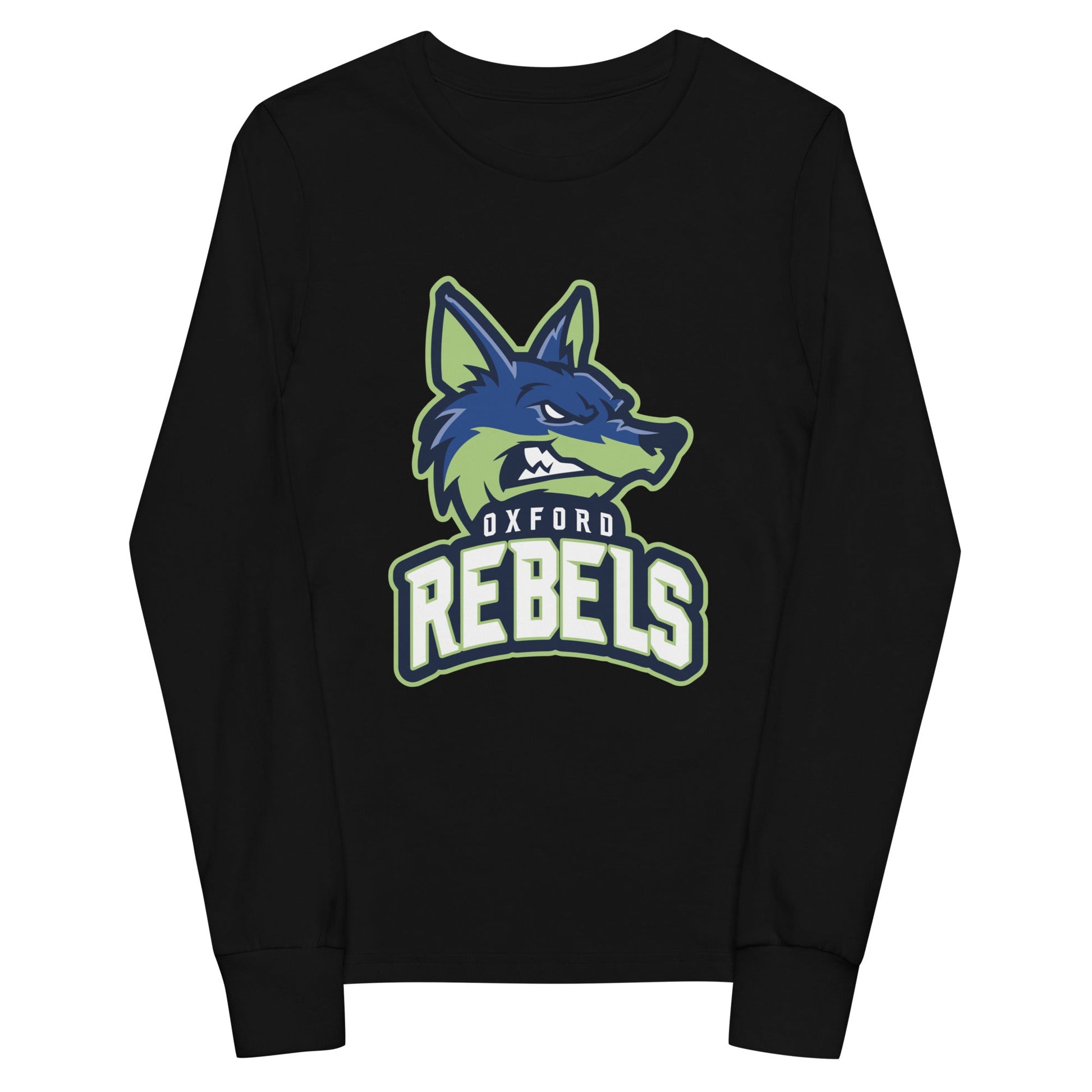 Performance | Youth Long Sleeve T-Shirt | Oxford Rebels 12U | Mascot Logo
