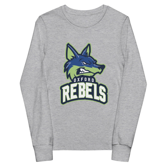 Performance | Youth Long Sleeve T-Shirt | Oxford Rebels 12U | Mascot Logo