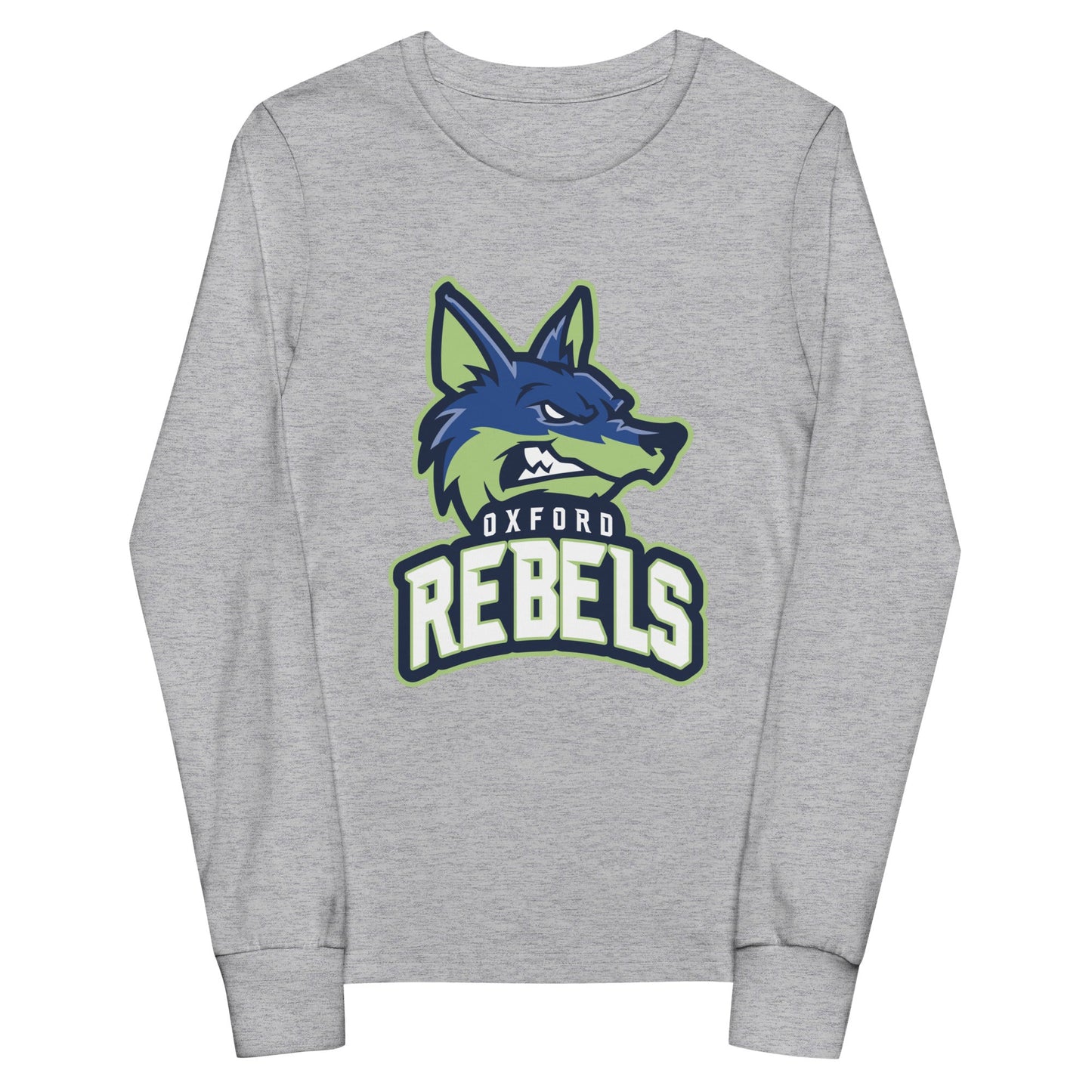 Performance | Youth Long Sleeve T-Shirt | Oxford Rebels 12U | Mascot Logo
