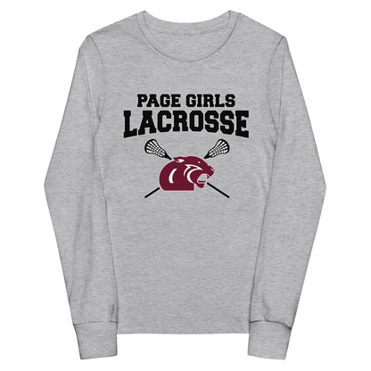 Performance | Youth Long Sleeve T-Shirt | Page Middle Girls Lacrosse