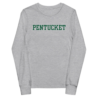 Performance | Youth Long Sleeve T-Shirt | Pentucket Youth Football and Cheer | Script Logo