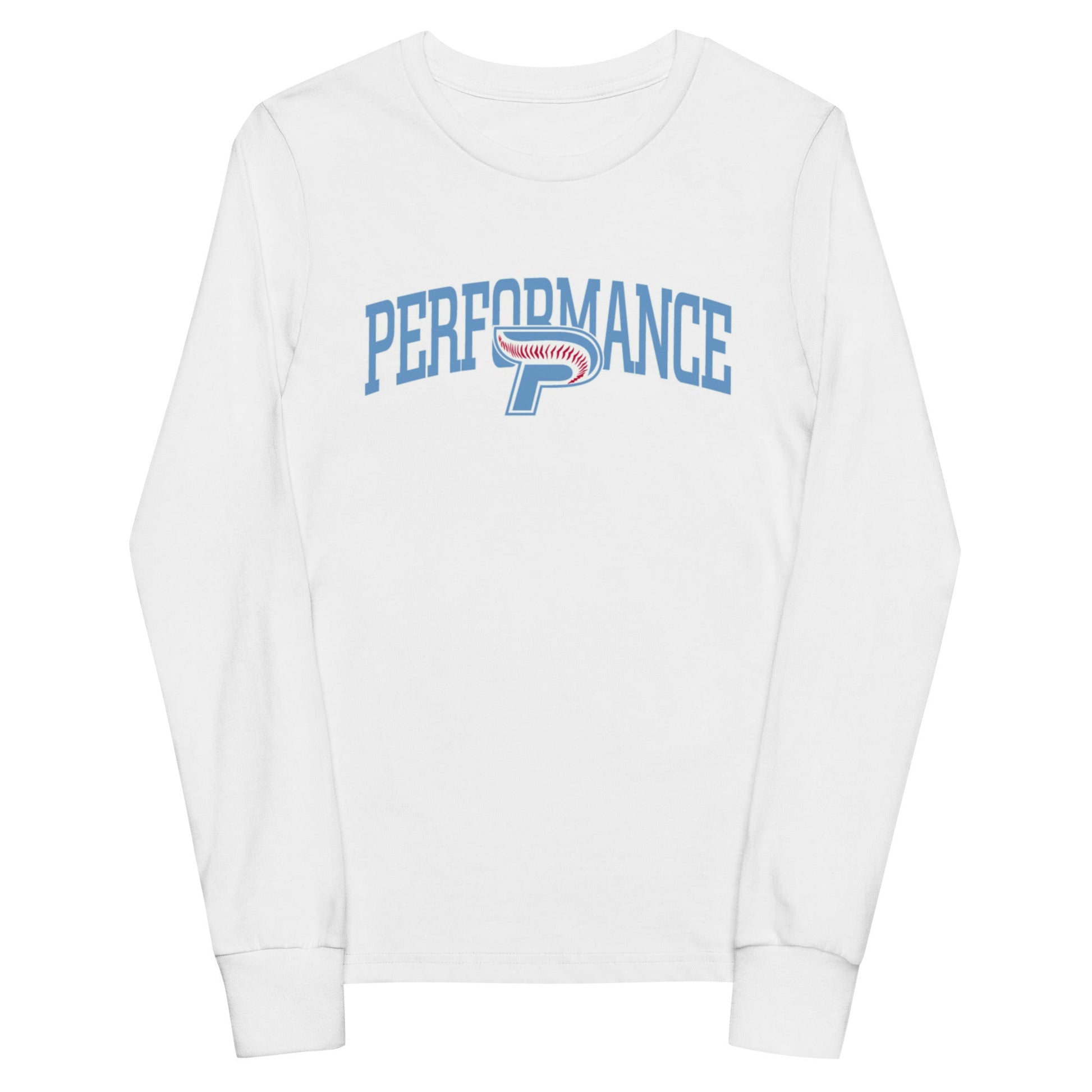 Performance | Youth Long Sleeve T-Shirt | Performance Baseball | Script Logo