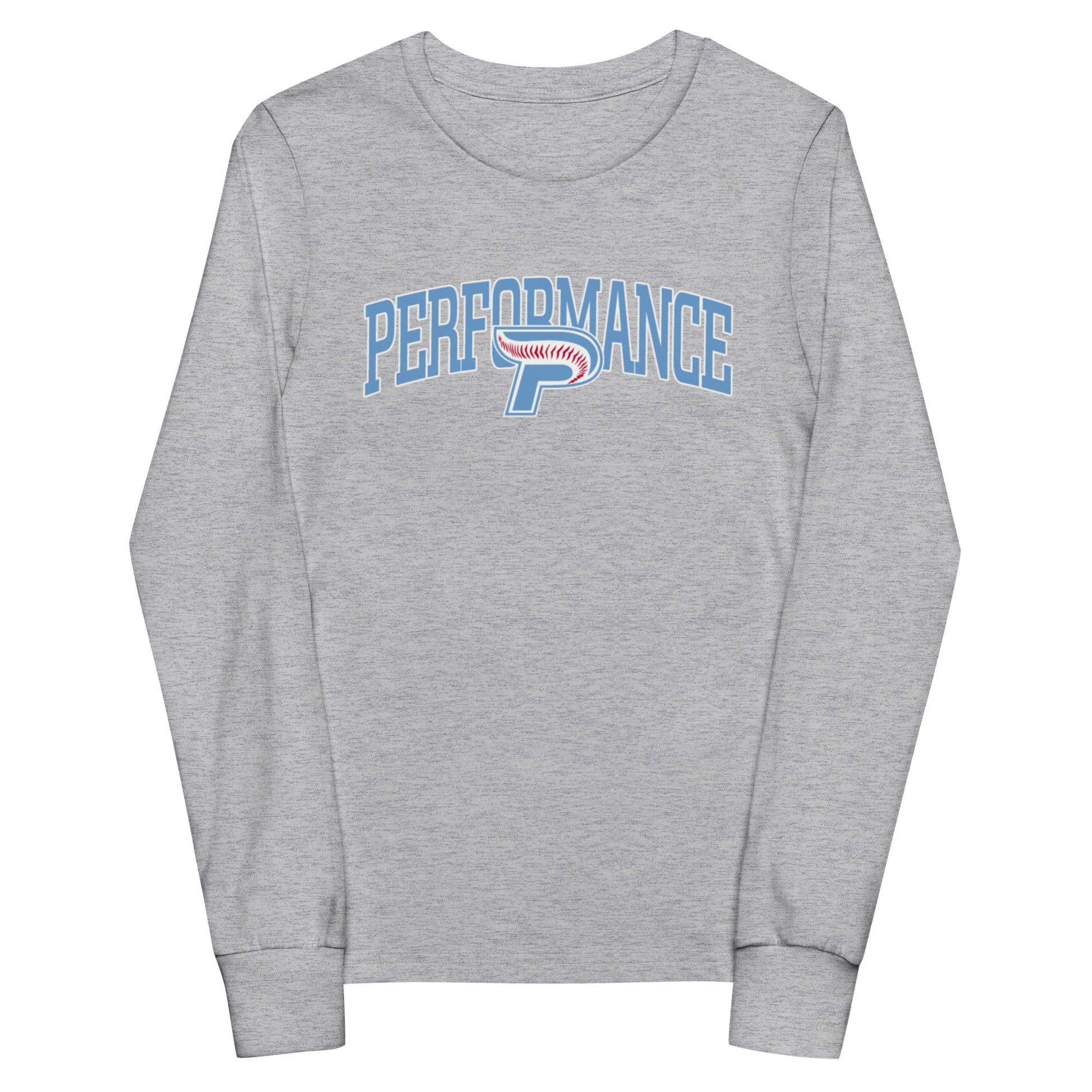 Performance | Youth Long Sleeve T-Shirt | Performance Baseball | Script Logo